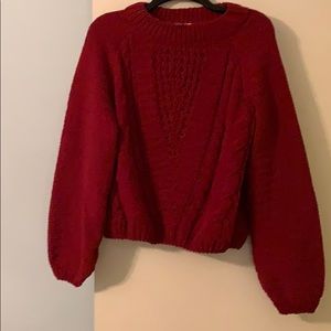Francesca’s red/dark maroon  sweater